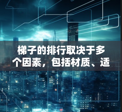 梯子的排行取决于多个因素，包括材质、适用场合、品牌和设计。以下是一个可能的排名