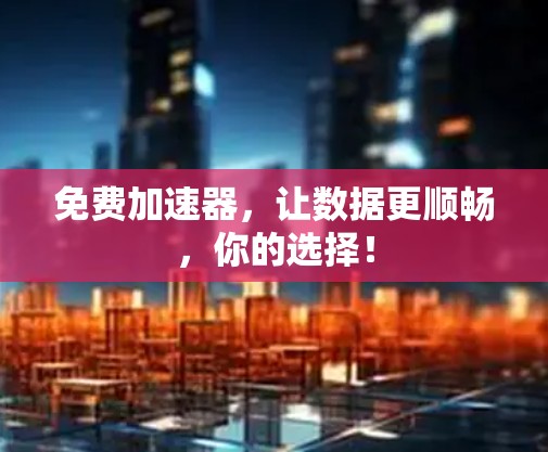 免费加速器，让数据更顺畅，你的选择！
