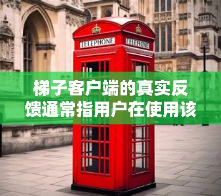 梯子客户端的真实反馈通常指用户在使用该应用时，从真实反馈中获得的信息或体验。真实反馈可能包括
