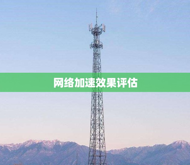 网络加速效果评估